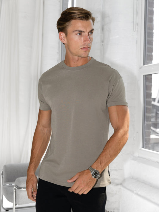 Basic Relaxed T-Shirt - Washed Khaki