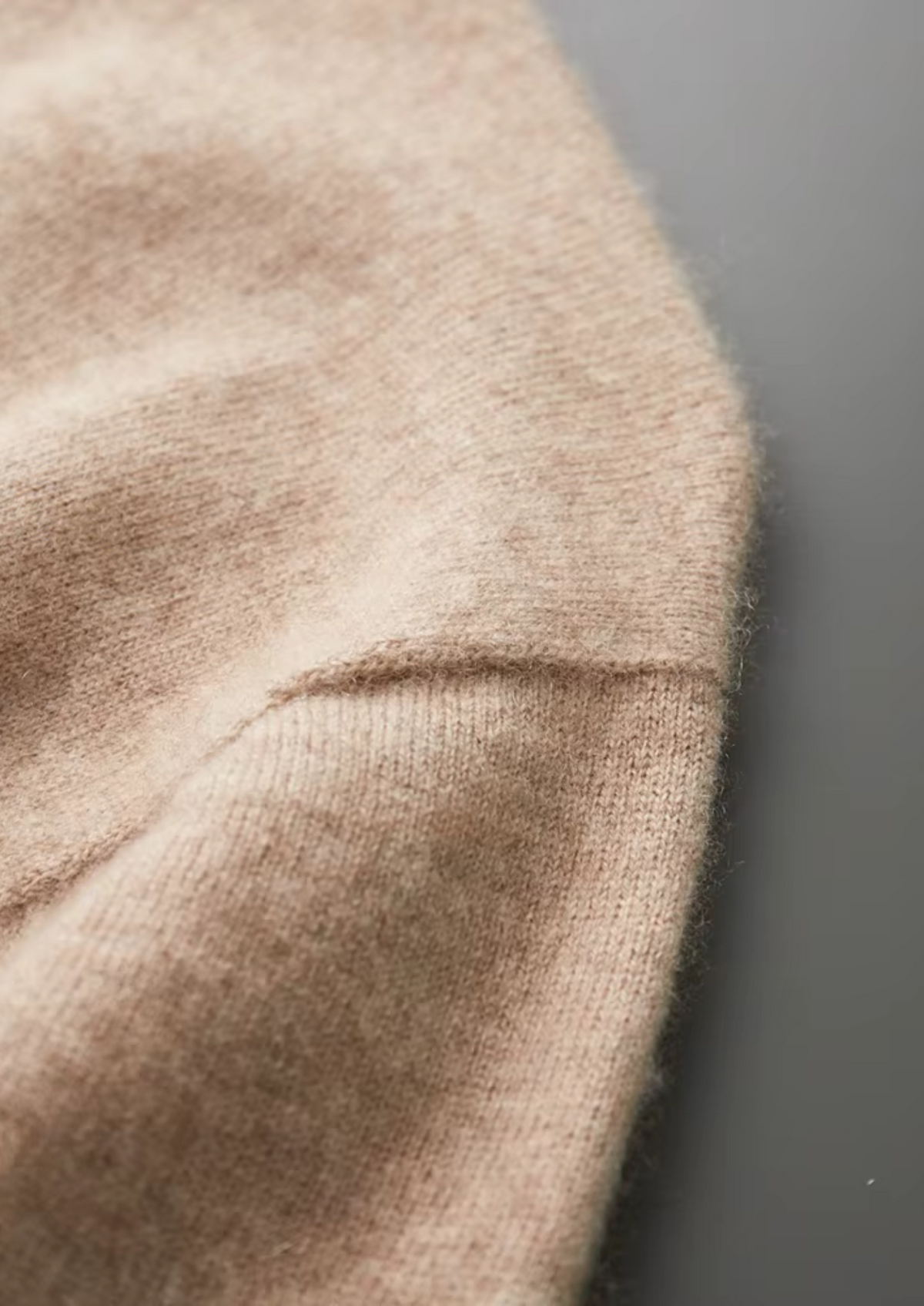 Premium Cashmere Mock Neck T-Shirt by SATRI & CO. – product view 19