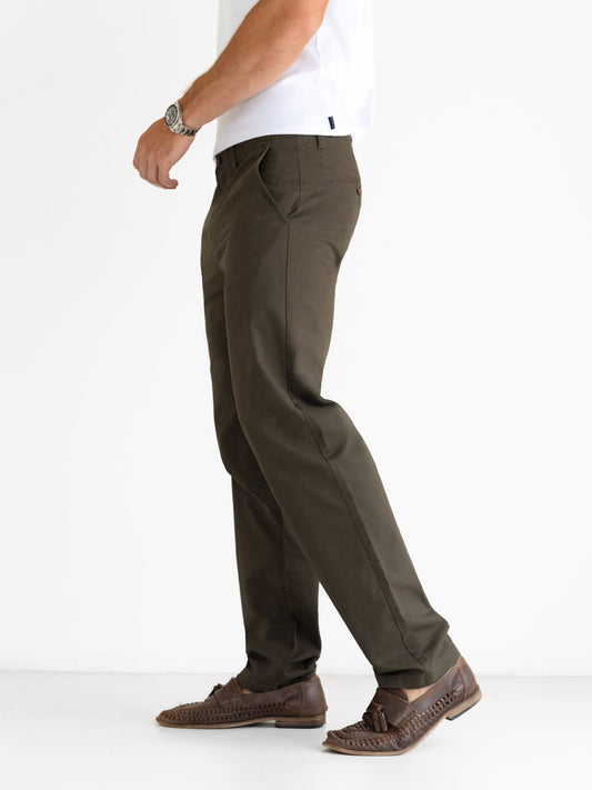 Men's Relaxed Stretch Chinos - Khaki | SATRI