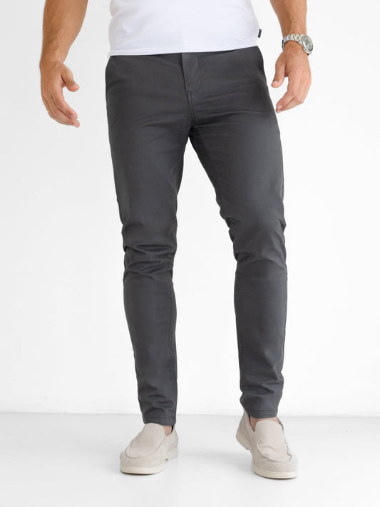 Men's Stretch Chinos - Graphite | SATRI