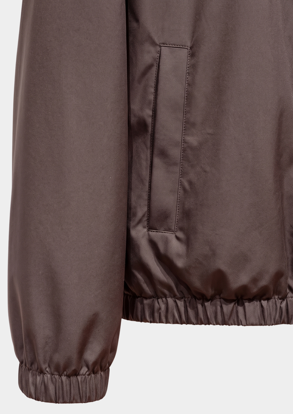 Coffee Technical Windbreaker Jacket by SATRI & CO. – product view 5