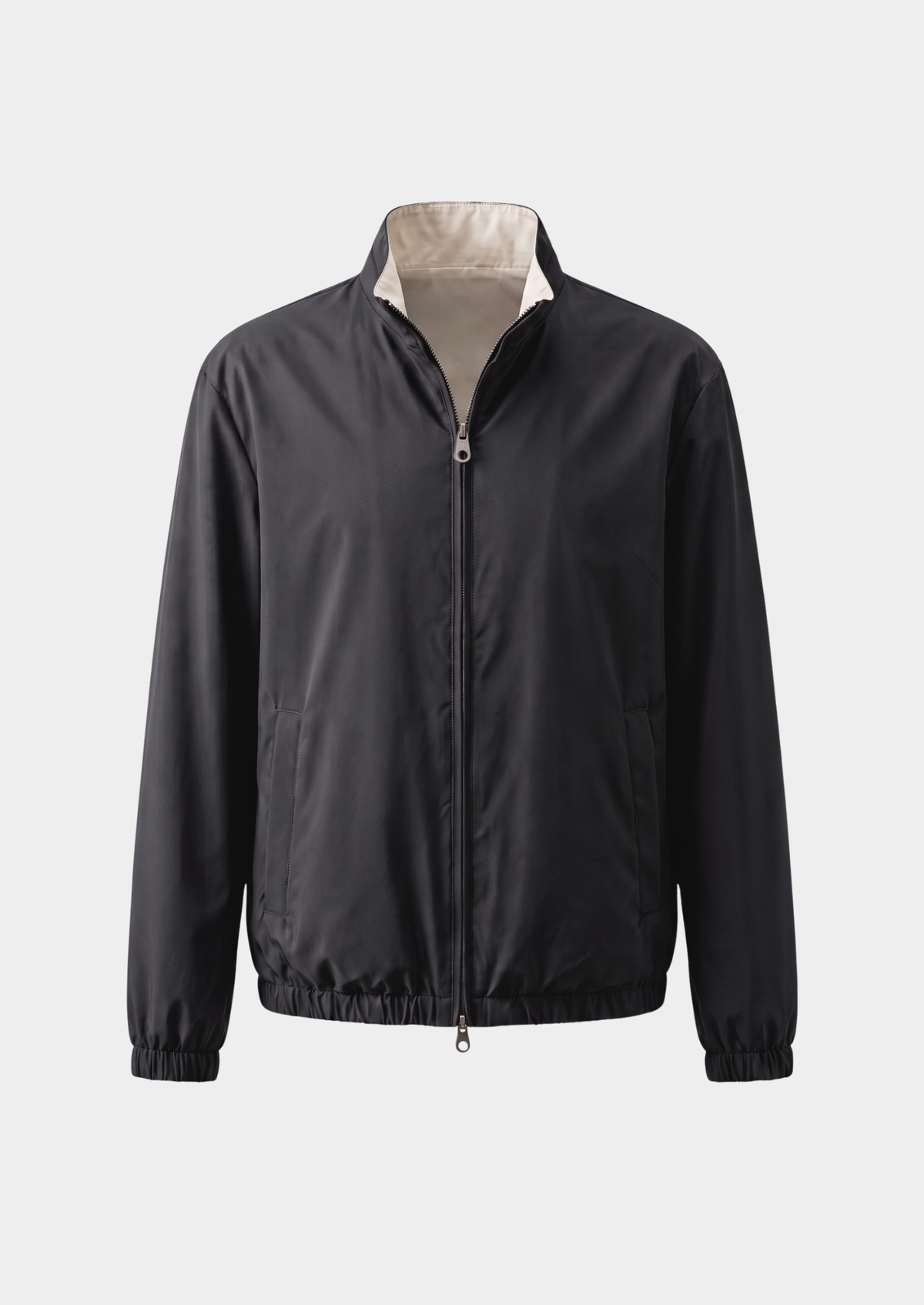 Black Technical Windbreaker Jacket by SATRI & CO. – product view 1