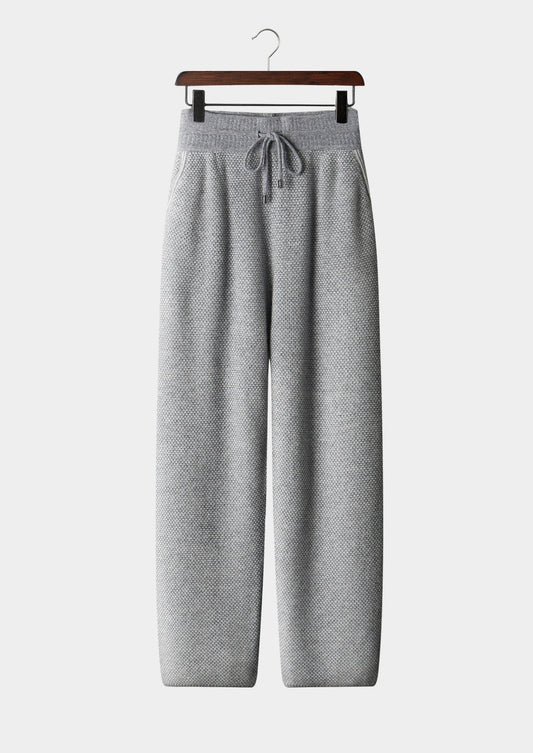Pure Extra-Fine Merino Wool Jacquard Trousers by SATRI & CO. – product view 1