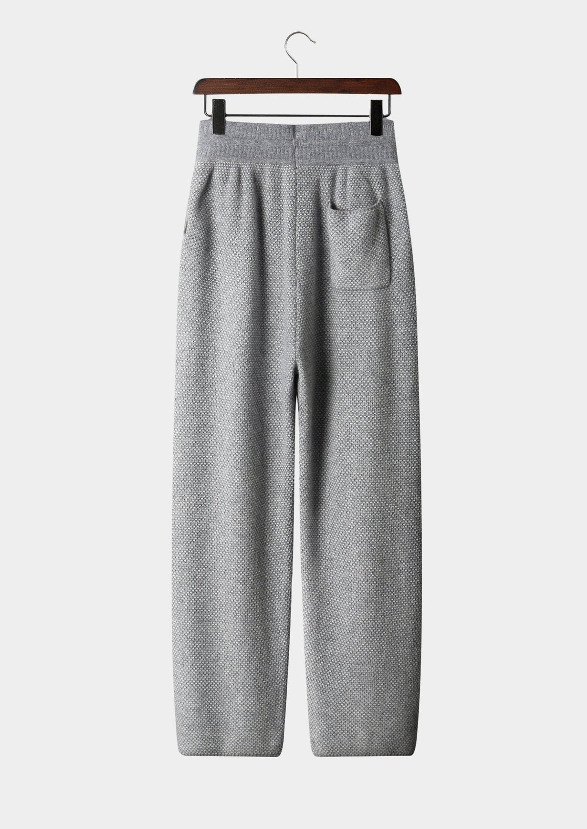 Pure Extra-Fine Merino Wool Jacquard Trousers by SATRI & CO. – product view 2