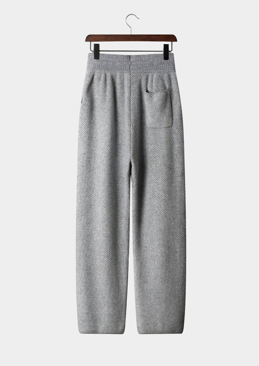 Pure Extra-Fine Merino Wool Jacquard Trousers by SATRI & CO. – product view 2