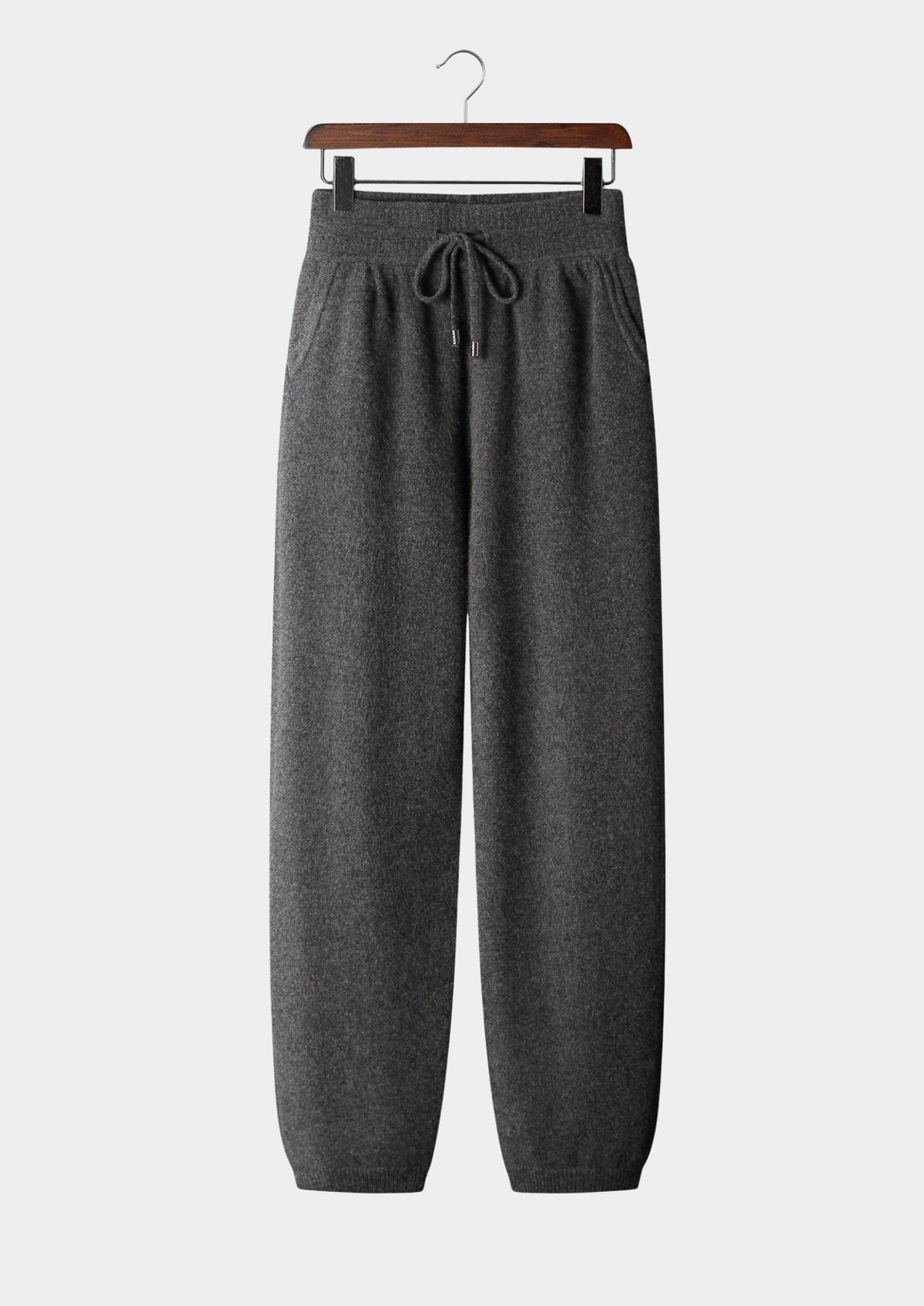 Pure Extra-Fine Merino Wool Drawstring Trousers by SATRI & CO. – product view 11