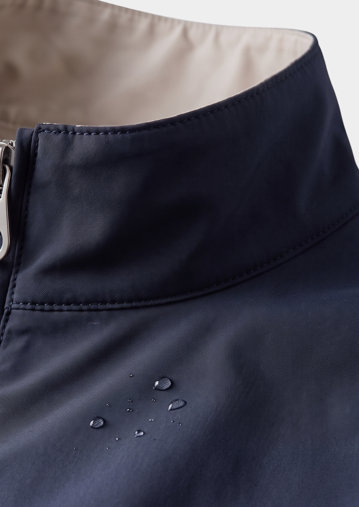 Navy Blue Technical Windbreaker Jacket by SATRI & CO. – product view 3