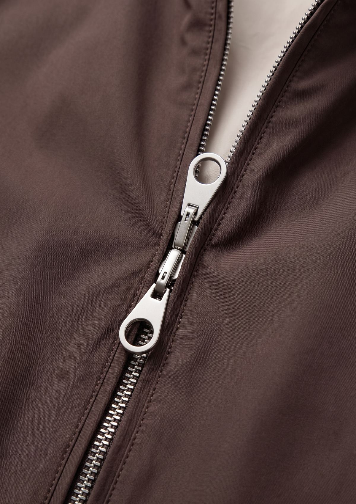 Coffee Technical Windbreaker Jacket by SATRI & CO. – product view 4