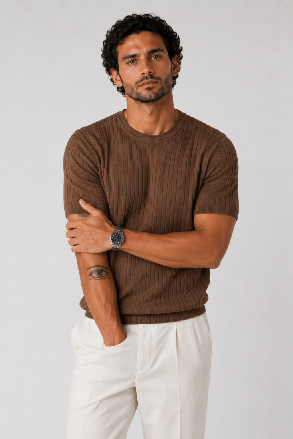 Men's Knitted T-Shirt S297 | SATRI