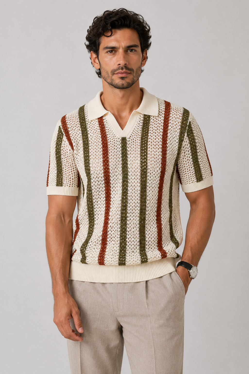 Men's Knitted Shirt S0954 | SATRI