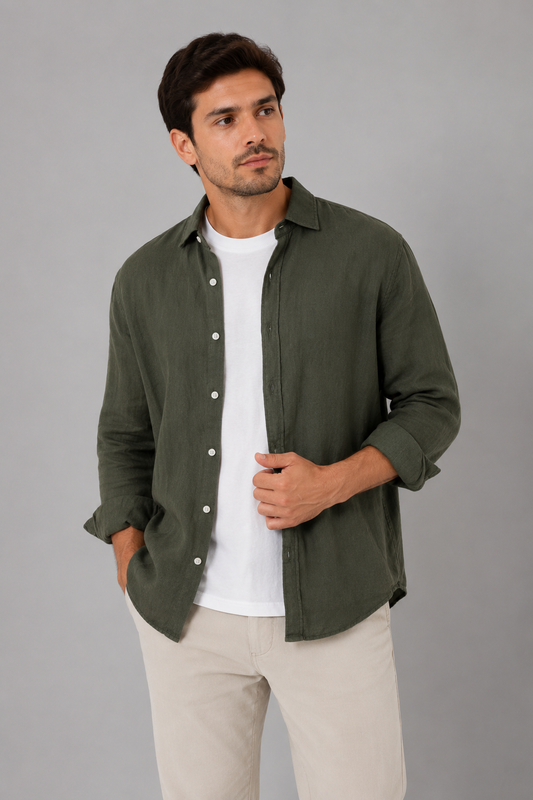 Men's Indaiatuba Linen Shirt | SATRI