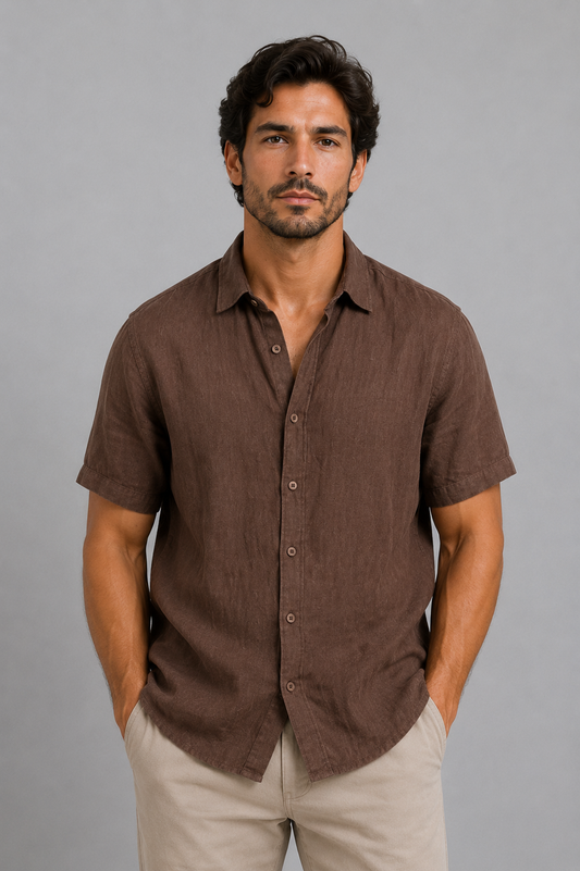 Men's Ligure Linen Shirt | SATRI