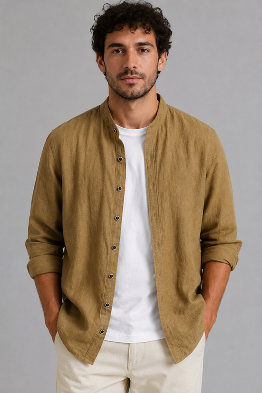 Men's Campestre Linen Shirt | SATRI