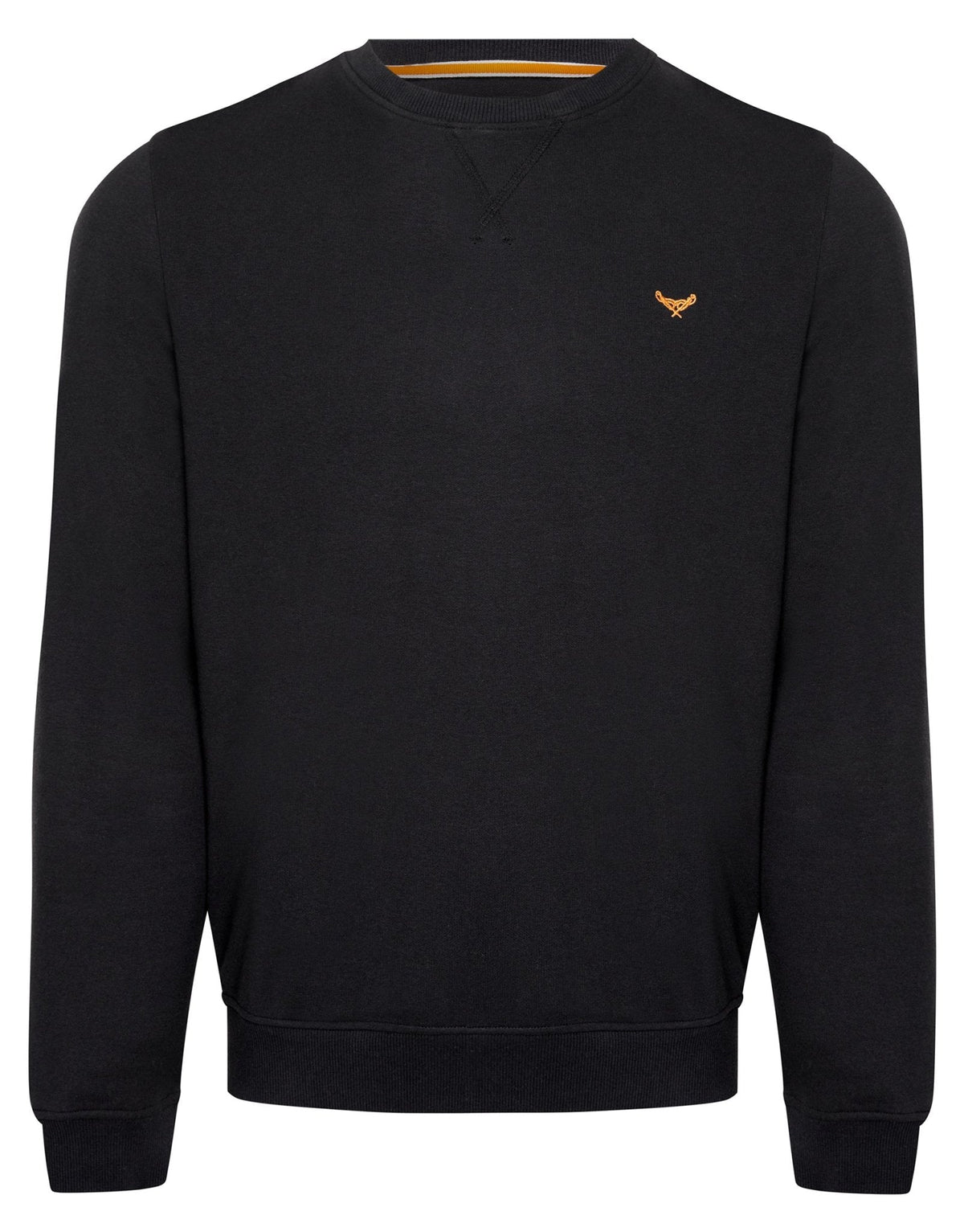 The Essential Cotton Rich Crew Neck Sweatshirt in Black