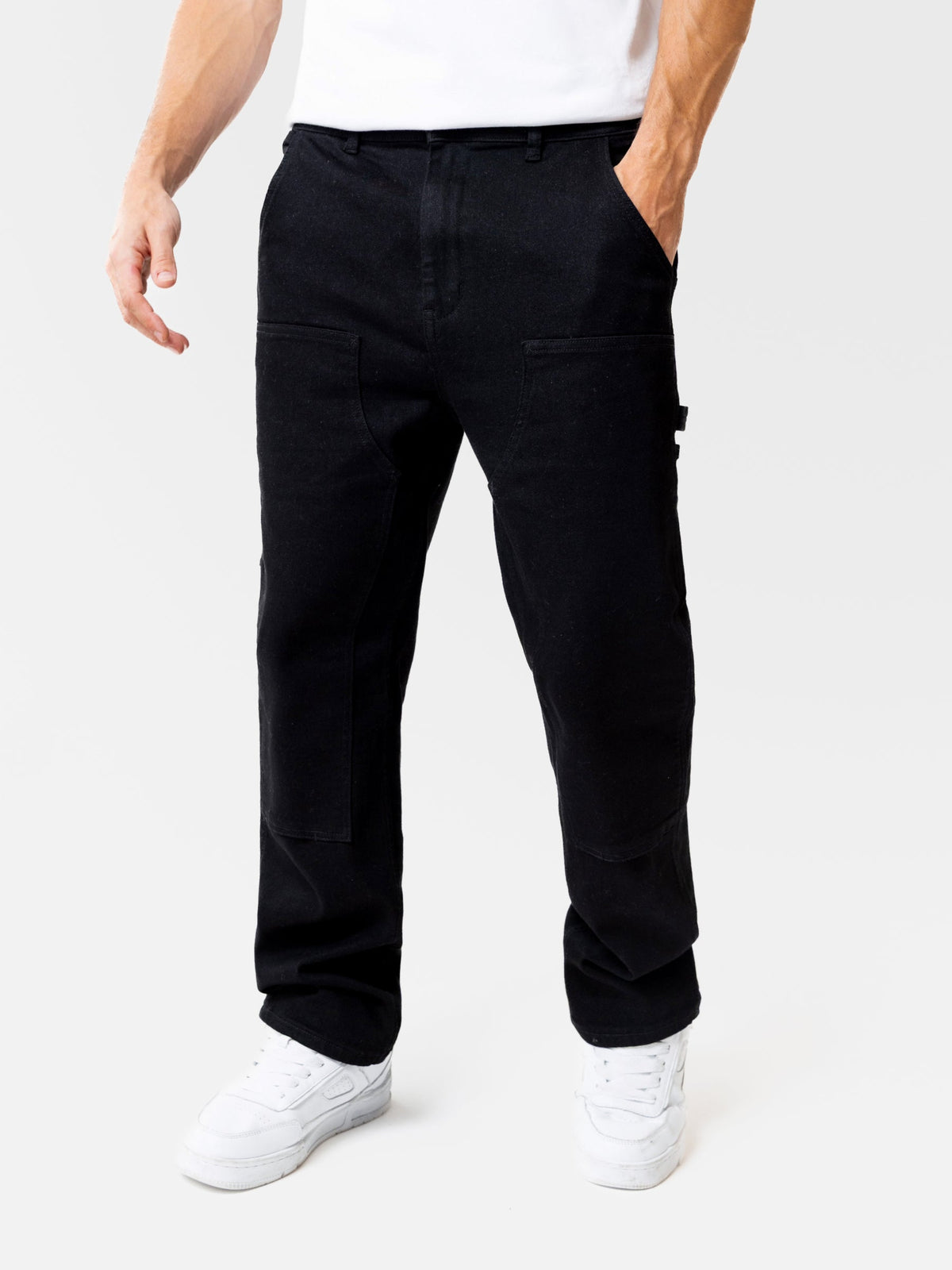 Men's Vol.21 Panel Jeans - Black | SATRI
