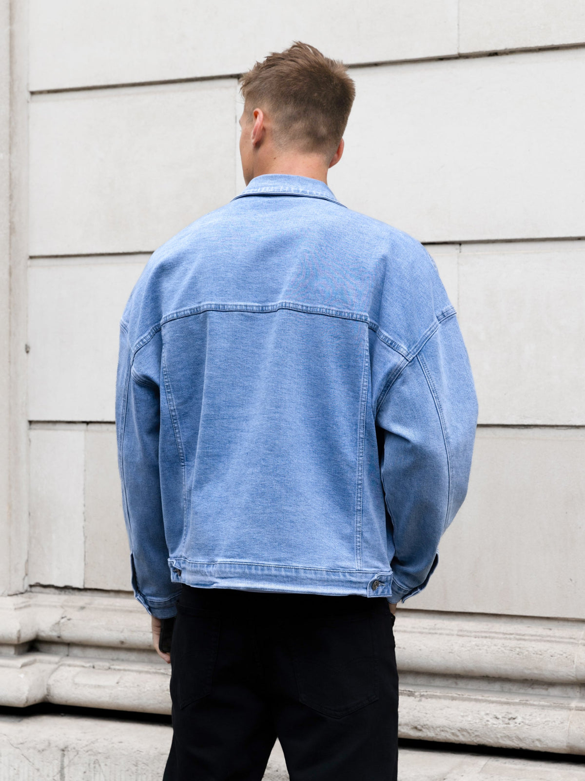 Denim Trucker Jacket - Washed Blue