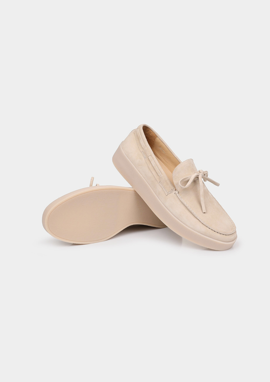 Ivory Boat Loafers by SATRI & CO. – product view 2