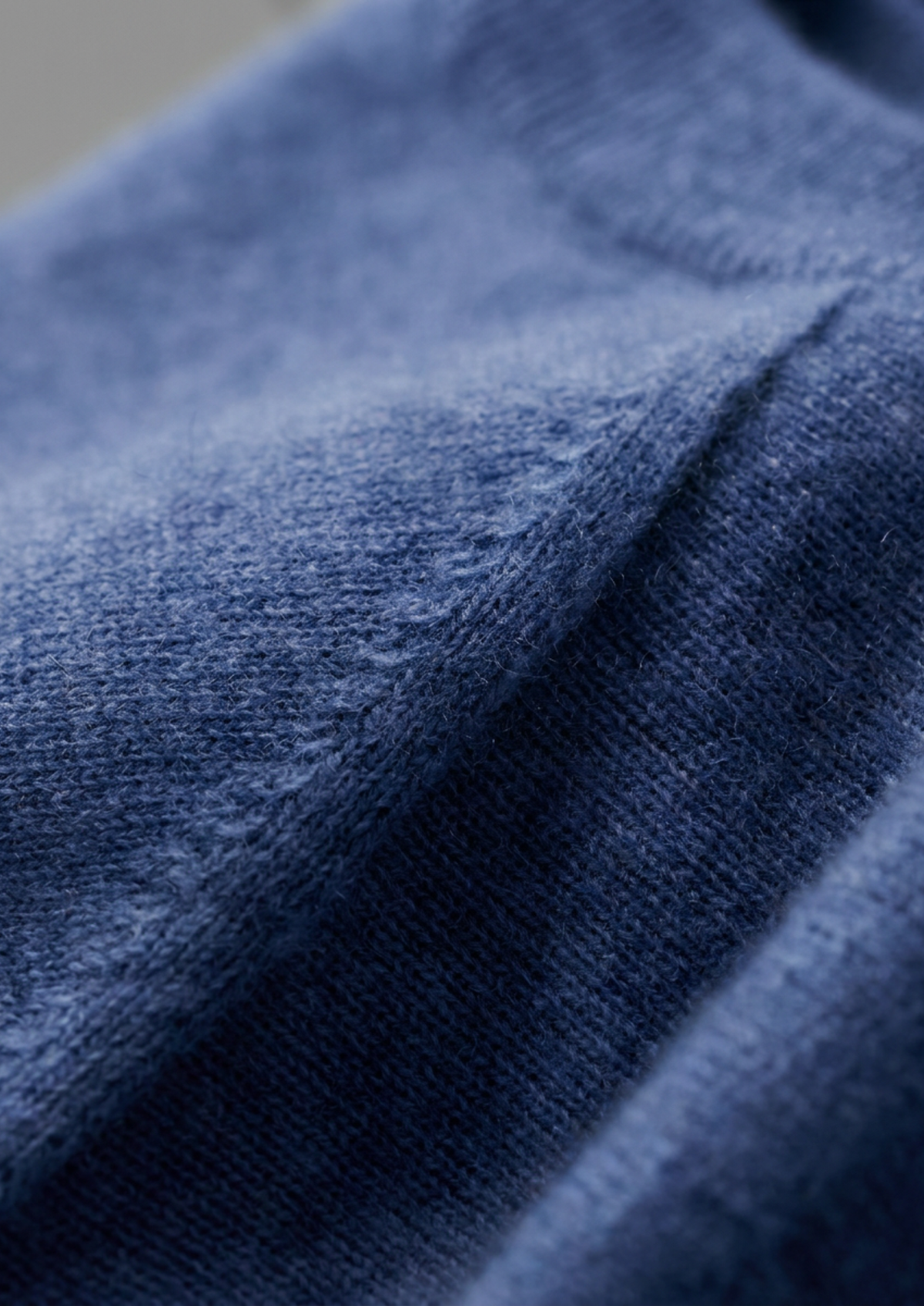 Premium Cashmere Classic Crew Neck T-Shirt - Deep Atlantic by SATRI & CO. – product view 3