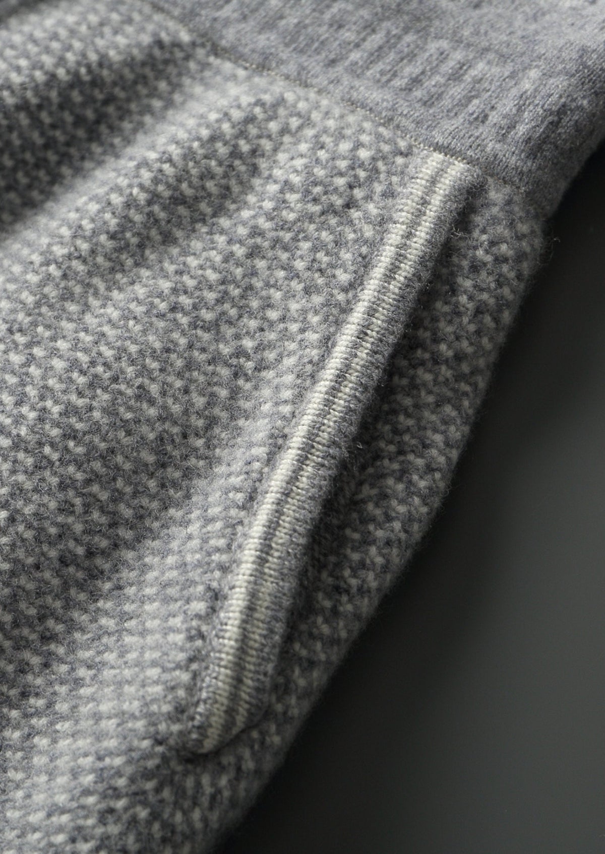 Pure Extra-Fine Merino Wool Jacquard Trousers by SATRI & CO. – product view 3