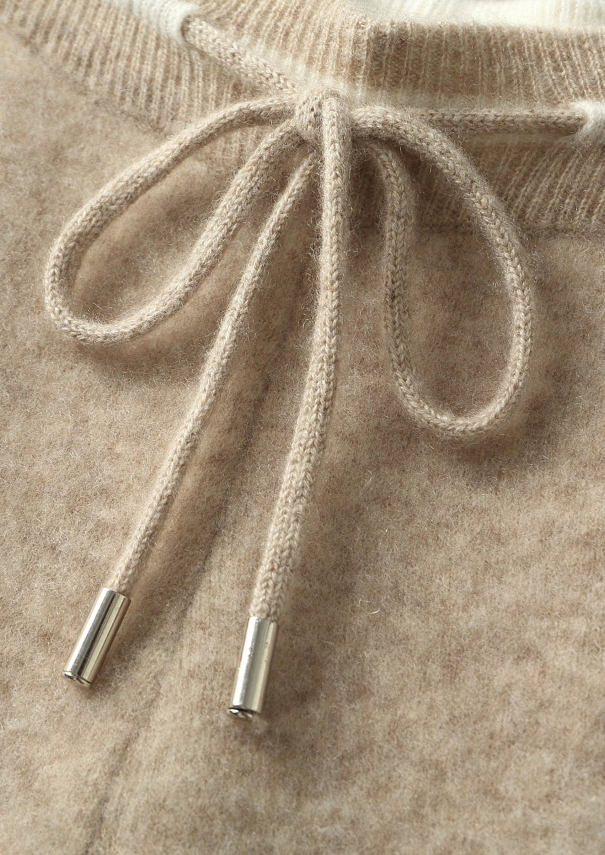 Pure Extra-Fine Merino Wool Contrast Leisure Trousers by SATRI & CO. – product view 4