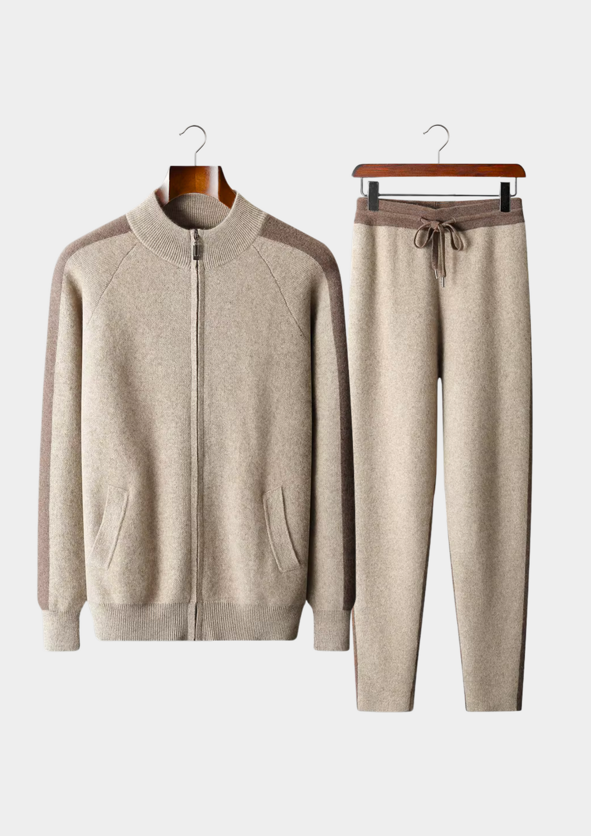 Premium Cashmere Sand Torino Leisure Set by SATRI & CO. – product view 1