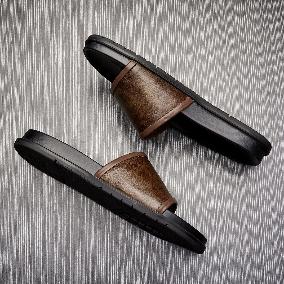 Malibu Leather Slides