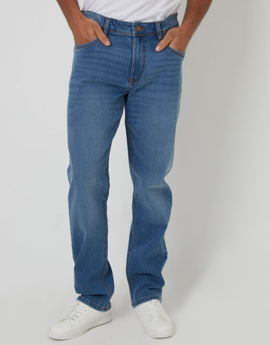 Straight Leg Jeans in Light Wash