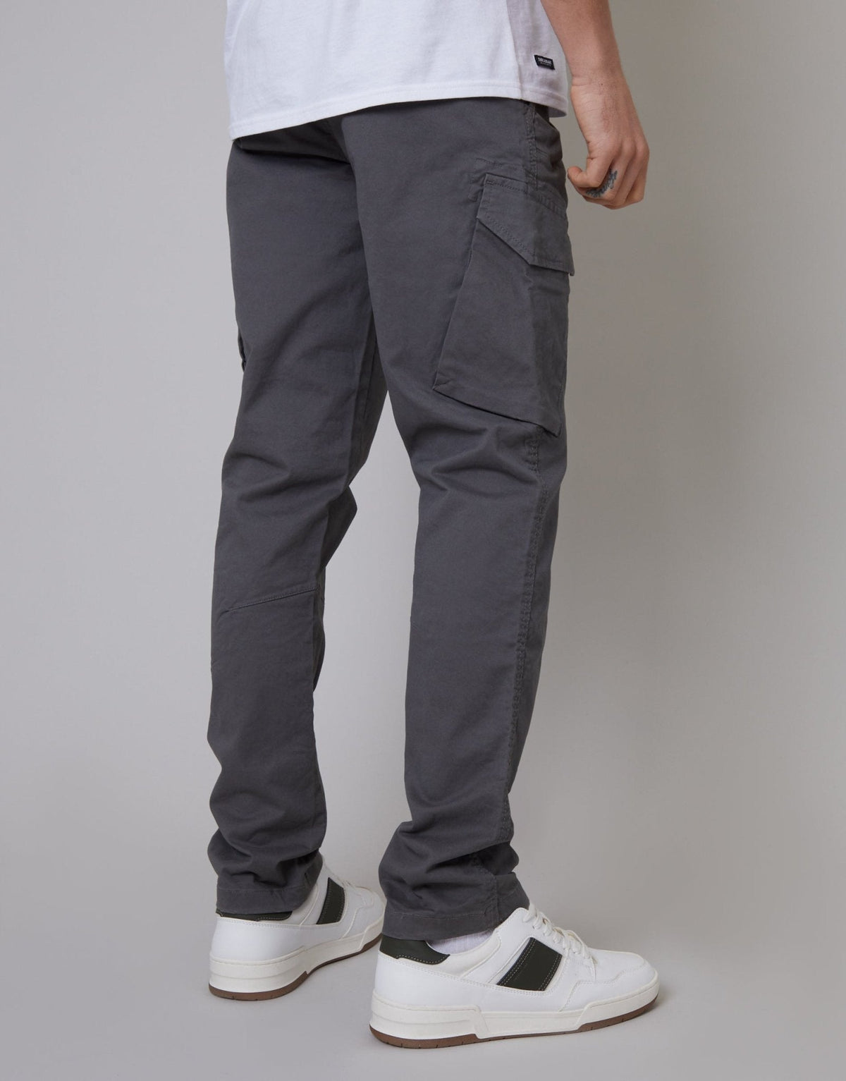 The Everyday Slim Fit Cargo Trousers in Slate Grey