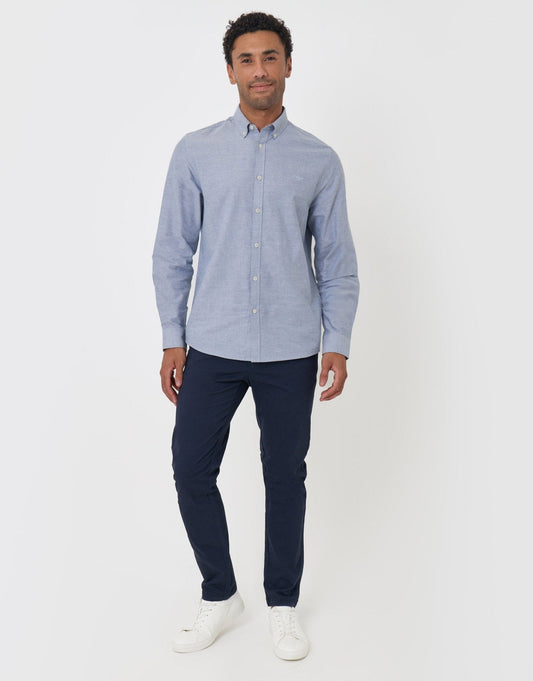 Men's The Classic Slim Fit Chino Trousers in Navy | SATRI