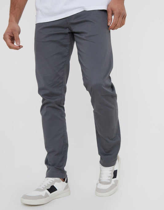 The Classic Slim Fit Chino Trousers in Slate Grey