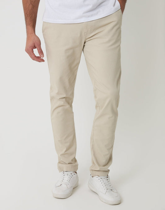 The Classic Slim Fit Chino Trousers in Light Stone