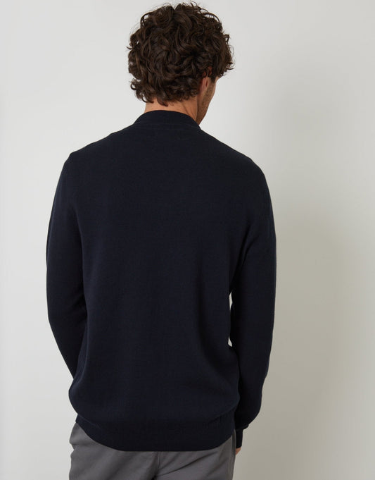 Knitted Cardigan in Navy