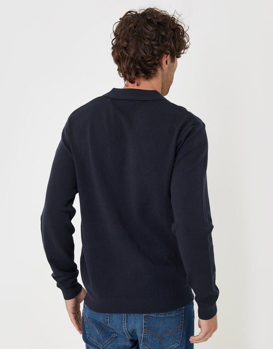 Super Soft Trophy Neck Sweatshirt in Navy