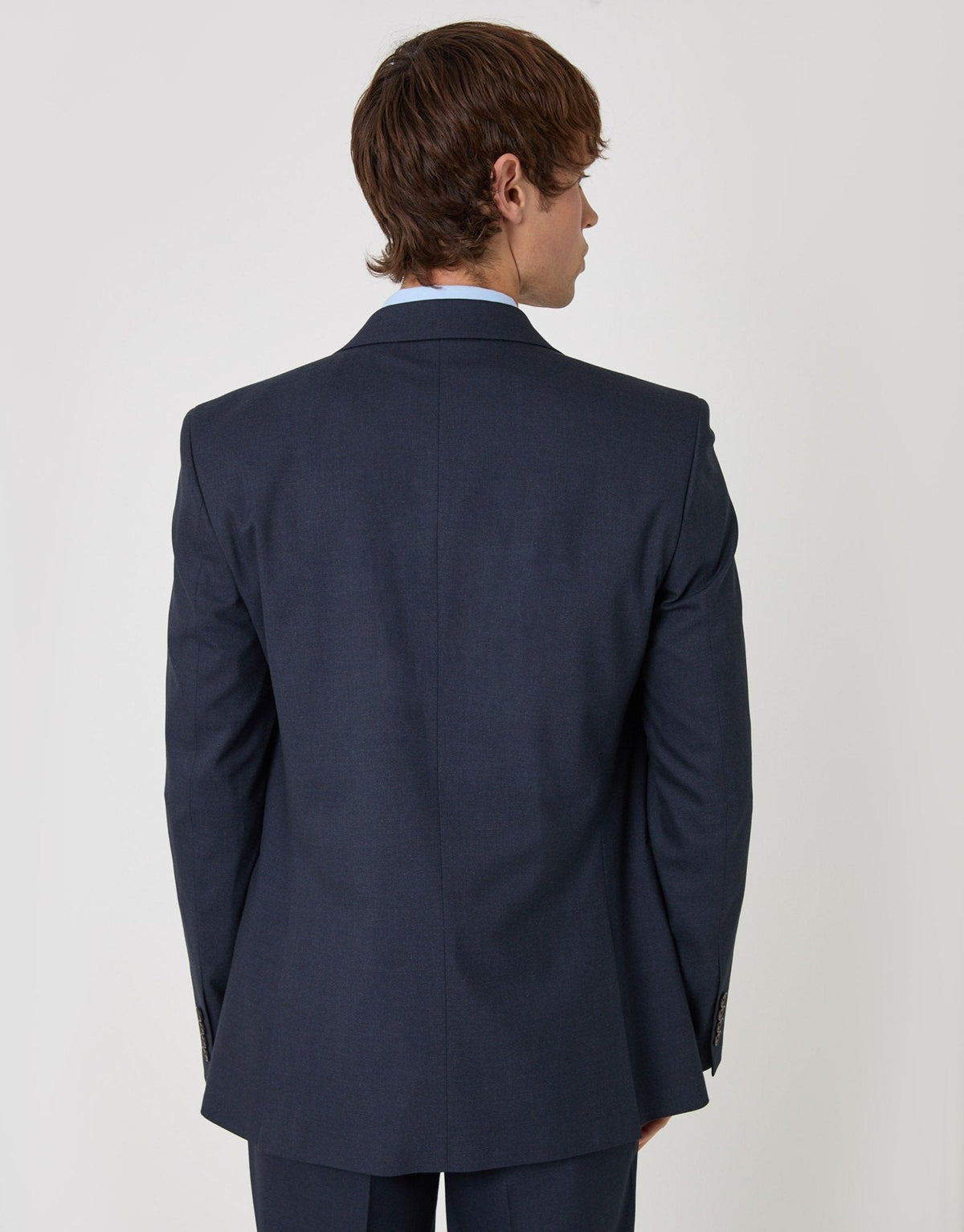 Tailored Fit Double Breasted Blazer in Navy