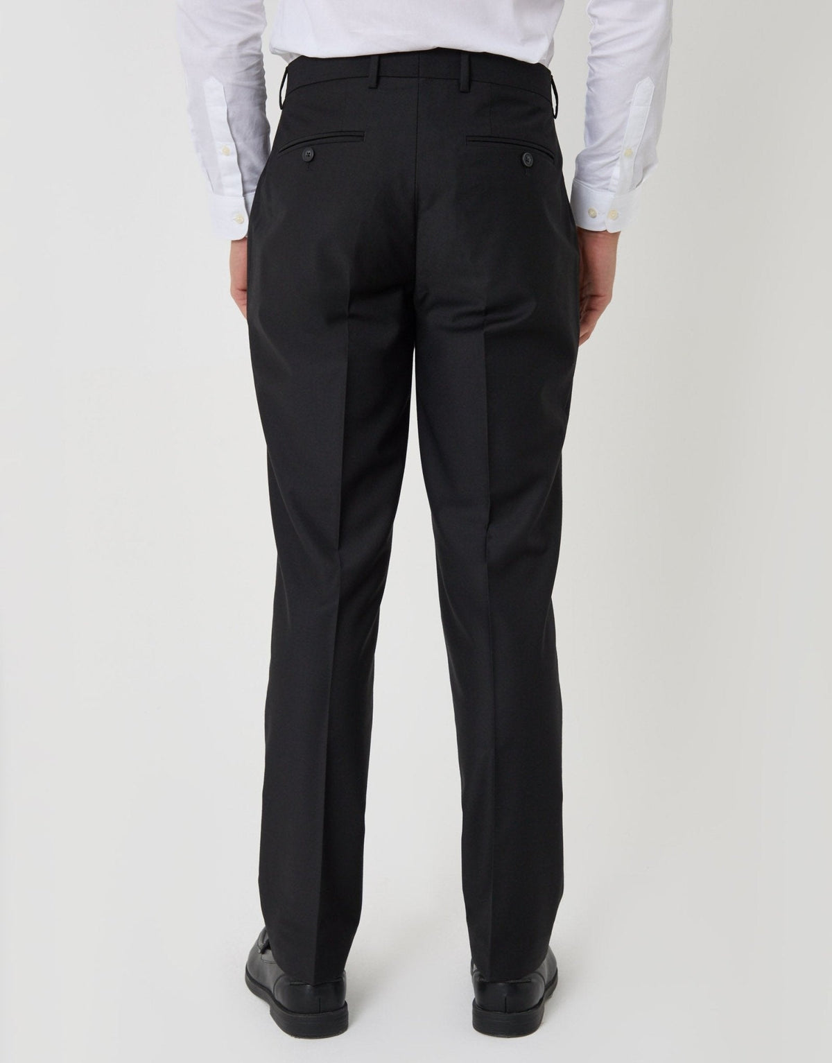Slim Fit Suit Trousers in Black