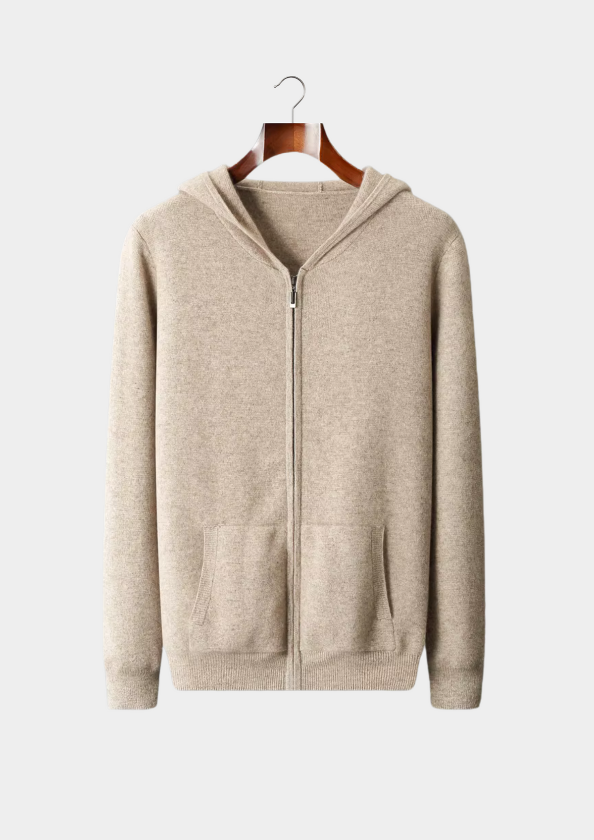 Pure Extra-Fine Merino Wool Zipper Hoodie by SATRI & CO. – product view 11