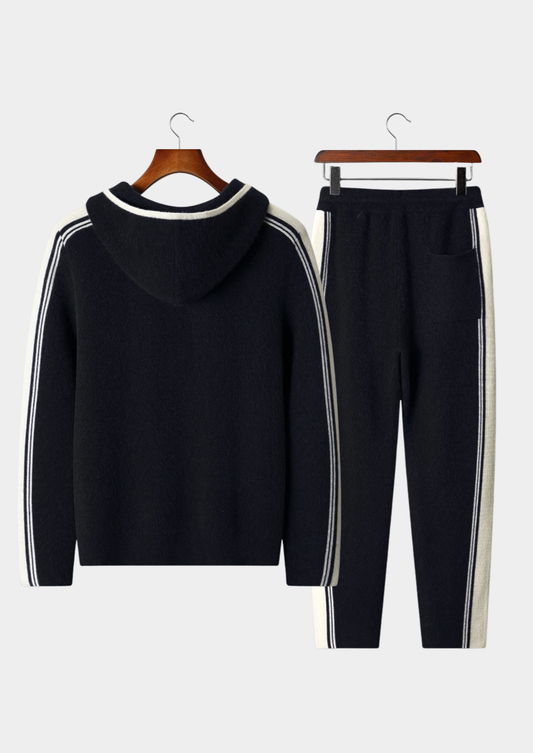 Pure Extra-Fine Merino Wool Black Damien Set by SATRI & CO. – product view 2