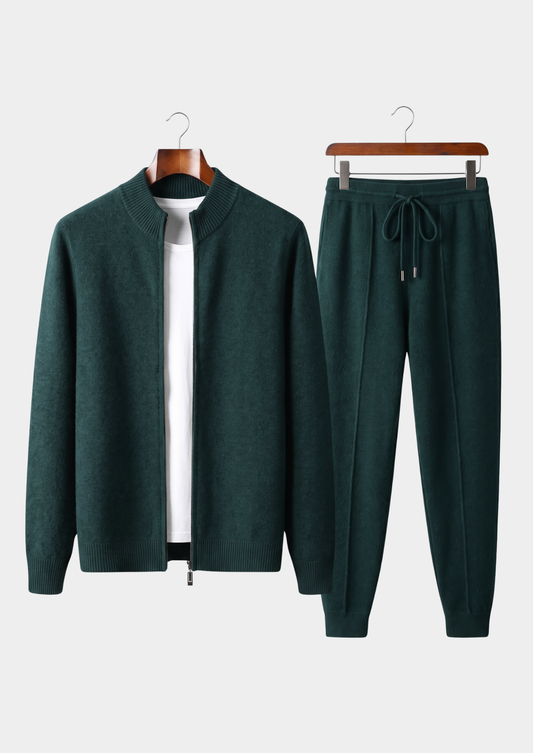 Pure Extra-Fine Merino Wool Sea Green Luzzo Set by SATRI & CO. – product view 1