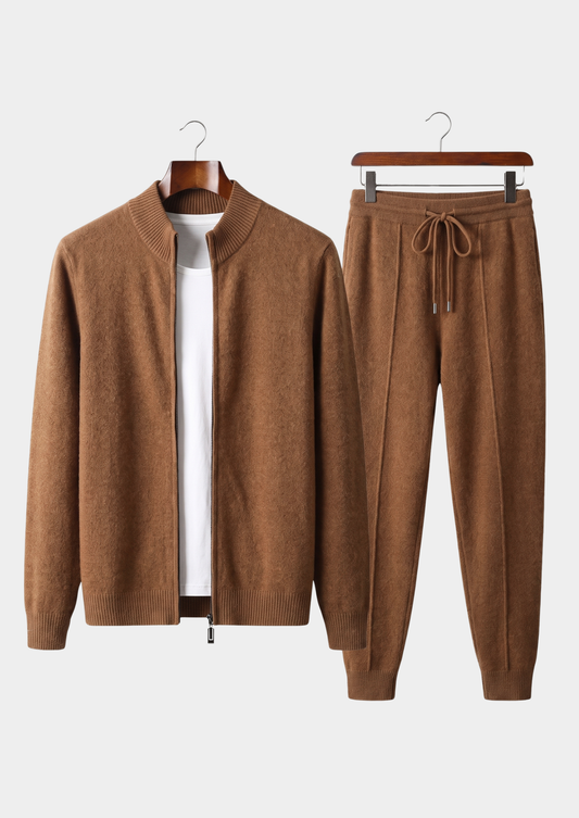 Pure Extra-Fine Merino Wool Caramel Luzzo Set by SATRI & CO. – product view 1