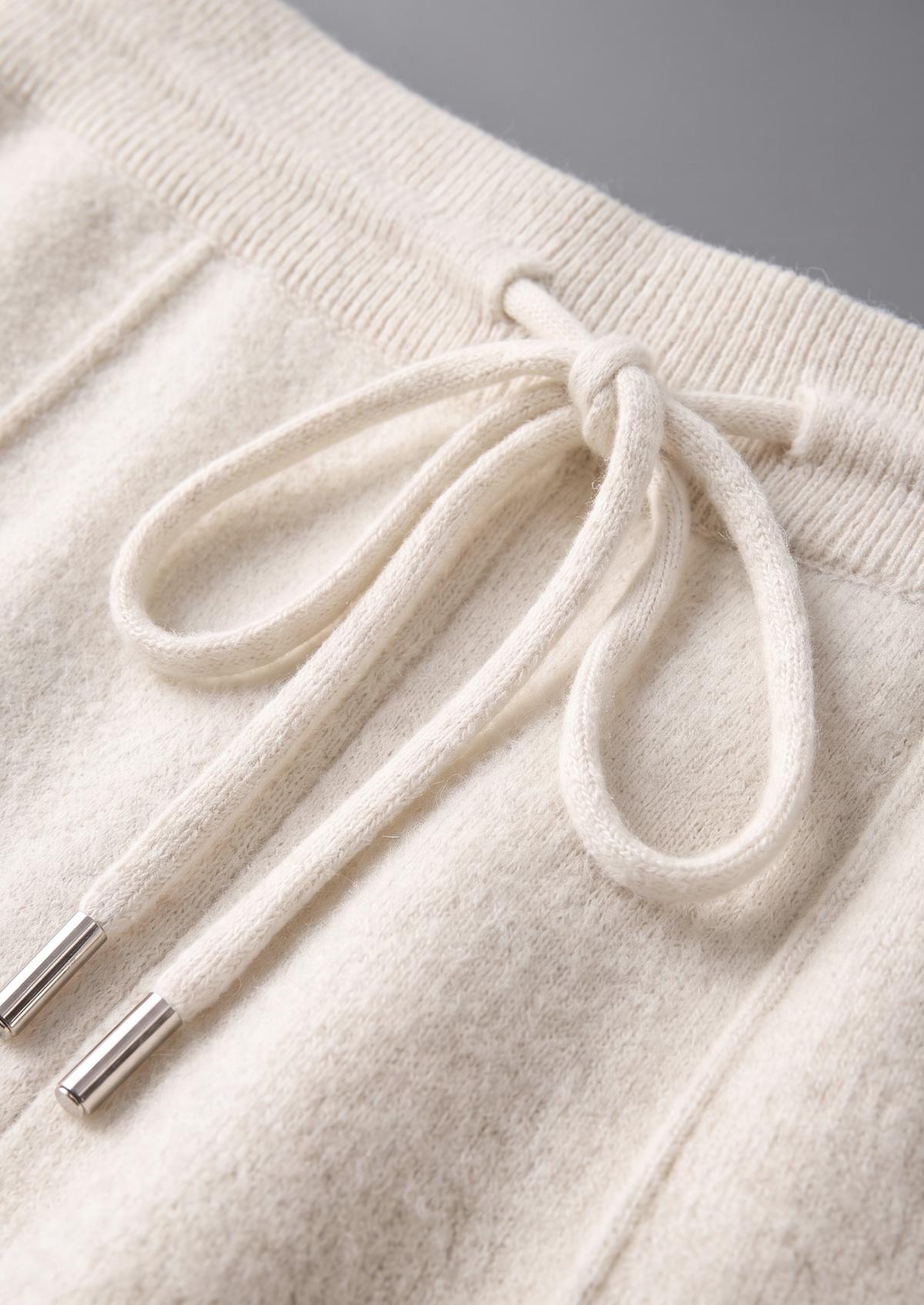 Pure Extra-Fine Merino Wool Cream White Luzzo Set by SATRI & CO. – product view 5