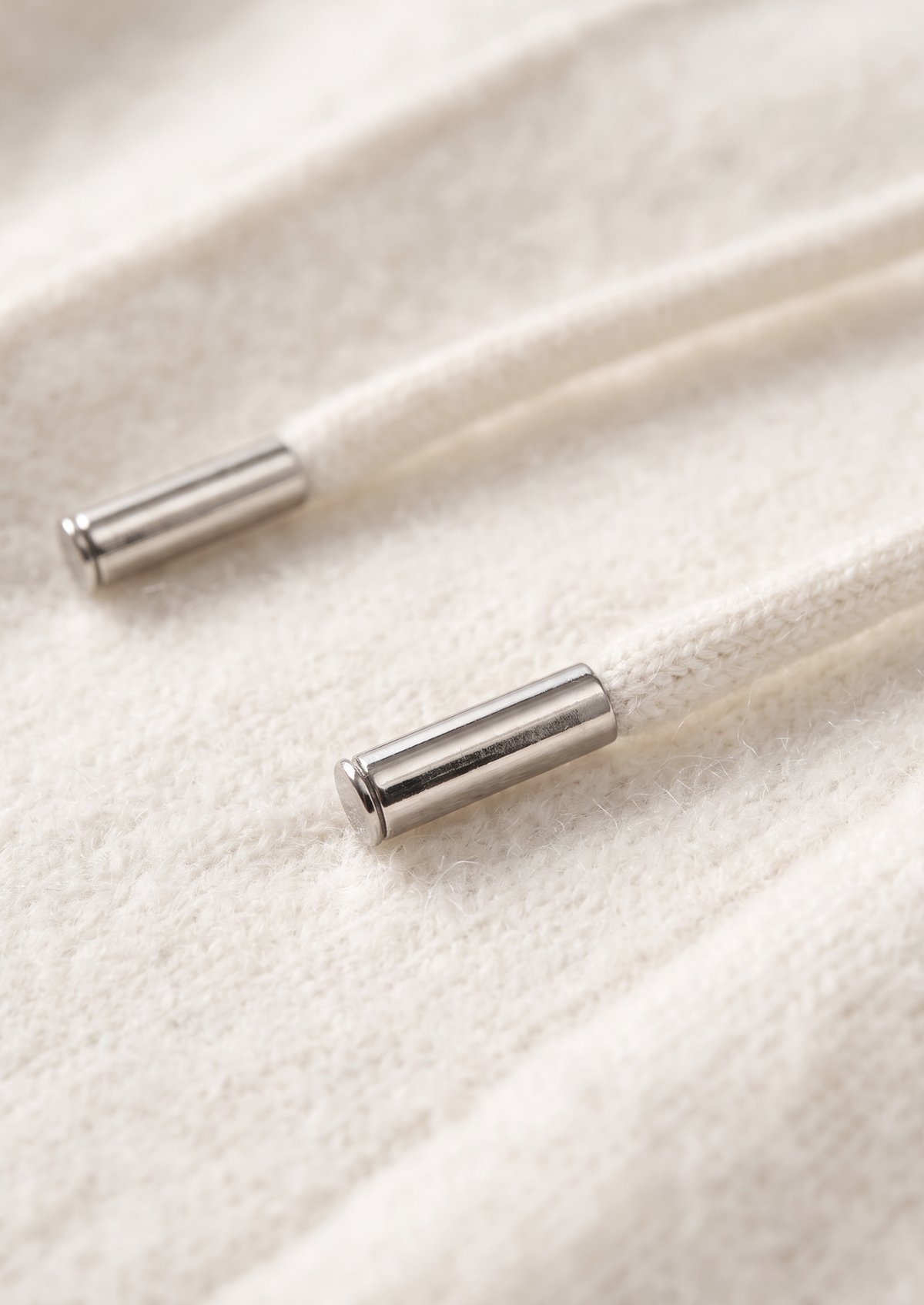 Pure Extra-Fine Merino Wool Cream White Luzzo Set by SATRI & CO. – product view 8