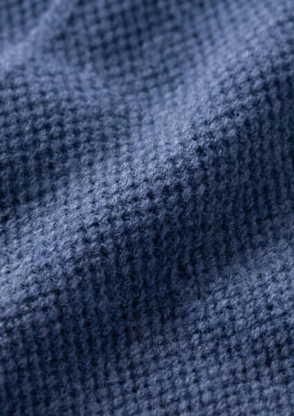 Pure Extra-Fine Merino Wool Sea Blue Button Overshirt by SATRI & CO. – product view 7