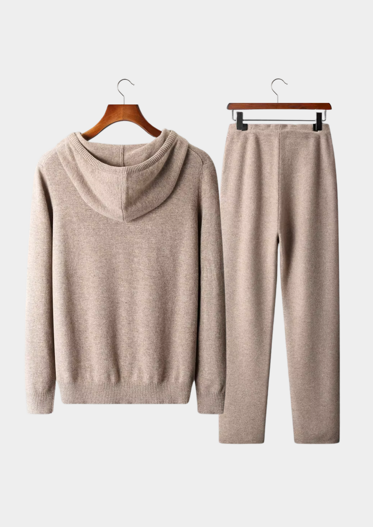 Pure Extra-Fine Merino Wool Beige Savro Set by SATRI & CO. – product view 2
